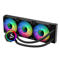 Boîtier de PC de jeu sans fil Ruix 360MM Pro ARGB Quare avec refroidisseur liquide pour processeur, radiateur d'ordinateur RGB AIO, refroidisseur d'eau
