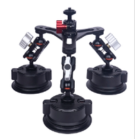 Support de caméra à triple aspiration Mechrig, kit de fixation robuste, bras magique, rotation à 360 degrés, flexible pour une utilisation intensive, voiture/bateau/cadre