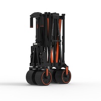 Chariot de plage et de camping multifonctionnel avec grande capacité pour serviettes, parapluies et jouets