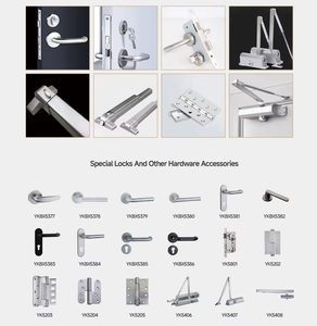 Puerta de Acero y Madera de 45 mm con Diseño Gráfico Moderno, Precolgada, de Apertura Lateral, Insonorizada y Antideformación <span class=keywords><strong>para</strong></span> Uso Comercial e Industrial - Product Image 5