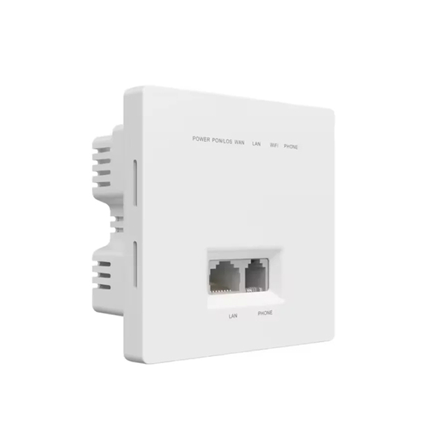 High Quality Embedded 86 Type ONTGPON Enterprise Campus Gigabit Panel ONU 1GE 1POTS Optical Network Unit Face Plate