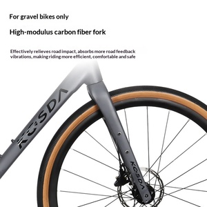 Bicicletta da <span class=keywords><strong>Strada</strong></span> con Forcella in Carbonio, 9 Velocità, Freni a Disco, Telaio in Lega di Alluminio, Forcella Rigida Ultra-leggera <span class=keywords><strong>per</strong></span> Uomo e Donna, <span class=keywords><strong>Strada</strong></span>/Fuoristrada - Product Image 5