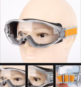 แว่นตานิรภัยป้องกันฝ้า ผลิตจากพลาสติก PC ทนแรงกระแทก กรอบโพลีคาร์บอเนต เลนส์โพลีคาร์บอเนต ได้รับมาตรฐาน EN166 เหมาะสำหรับงานก่อสร้าง - Product Image 6