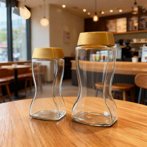 Fornitura all'Ingrosso di Barattoli Ermetici Classici da 100g e 200g per Conservazione Caffè, Contenitori in Vetro <span class=keywords><strong>con</strong></span> <span class=keywords><strong>Coperchio</strong></span> in Plastica per Caffè Istantaneo in Polvere - Product Image 1