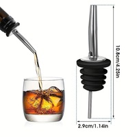 Verseur de vin en acier inoxydable, bouchon de bouteille de vin rouge, bouchon anti-poussière, bec verseur décanteur, fourniture fabricant KR-DJQ2