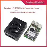 Papan Adaptor Raspberry Pi 5 X1003 PCIe ke M.2 2242 2230 NVME Papan Ekspansi Solid-state Drive