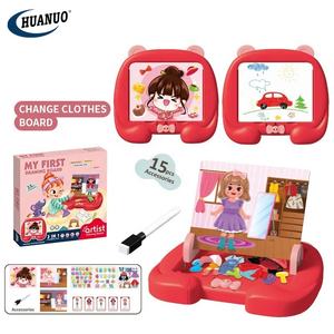Juguetes educativos para niños en edad preescolar, el más nuevo rompecabezas magnético de cartón 3 en 1, tablero de escritura, juego de juguetes de dibujo para niñas, regalo - Product Image 2