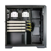 Station de travail standard 4GPU RTX 4090, 4090 24GB/48GB, CPU 7532, H12D-8D BMC, 256G RAM, 2000W, serveur AI GPU, ordinateur PC