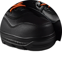 Bottes en cuir anti-incendie antidérapantes en cuir de vachette 100% à isolation thermique OEM pour les conditions structurelles et de feu de forêt