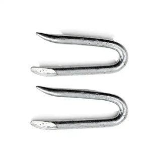 Nhà Máy Bán <span class=keywords><strong>U</strong></span> Loại Dây Staple V Hình Mạ Kẽm Móng Tay Sắt Dây Thép Gai Cho Dây Lưới Và Dệt Hàng Rào - Product Image 3