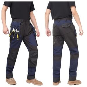 Flexible Working Clothes Navy Blue Woman Working <strong>Pants</strong> KT0450 <strong>Work</strong> <strong>Pants</strong> for <strong>Men</strong> with Knee Pads - Product Image 3
