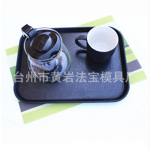 ถาดพลาสติกกันลื่นสำหรับเสิร์ฟชา กาแฟ ผลไม้ ผลิตด้วยกระบวนการฉีดขึ้นรูป - Product Image 1