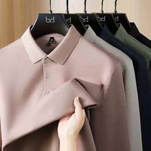 เสื้อเชิ้ตแขนยาวผู้ชายผ้าฝ้ายมัมบาเนื้อหนา 260 กรัม สำหรับฤดูใบไม้ร่วงและฤดูหนาว สีพื้นลำลอง ปักลายได้ตามสั่ง - Product Image 1