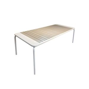 KD Structure aluminium extrudé enduit de poudre ensemble de meubles de jardinage Table à manger extérieure banc chaise ensemble 6 appartement école - Product Image 3