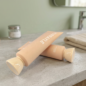 Crème éclaircissante pour le visage 120g Tube orange mat avec bouchon à vis subuliforme Emballage cosmétique pour soins personnels - Product Image 4