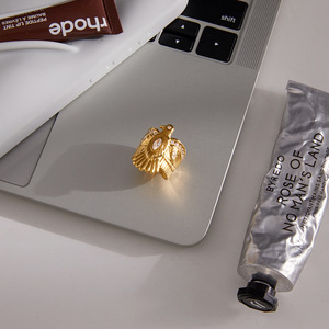 Eagle Shape 18K Gold Stainless Steel Zircon <b>Open</b> <b>Ring</b> Unisex Jewelry Gift - Product Image 4