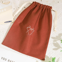 Sacs promotionnels en coton avec cordon de serrage et logo, pochettes pour bijoux, sacs cadeaux, sacs à chaussures, sacs anti-poussière pour sacs à main de filles, emballage