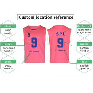 Maillots d'entraînement de football respirants personnalisés, chasubles de football pas chers, gilets de football en mesh, dossards de football - Product Image 4