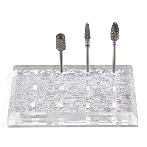 Soporte Rectangular Portátil de Acrílico Transparente con 12 Agujeros para Brocas de Uñas, Exhibidor de Brocas para Manicura en Salón - Product Image 6