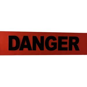 Cinta de advertencia de seguridad de barricada roja personalizada Cinta adhesiva de goma duradera PE Número de modelo Cinta de precaución - Product Image 2