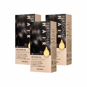 Tonymoly 4N (marrone nero) copertura per capelli personali crema 3ea-a base di erbe tinture per capelli permanenti senza ammoniaca - Product Image 1
