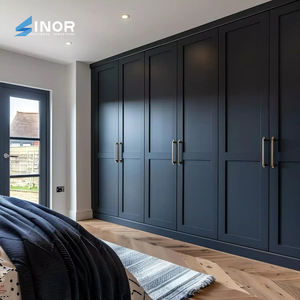 Armoire autoportante en bois massif de style industriel avec accents métalliques, étanche, pour la maison urbaine - Product Image 5