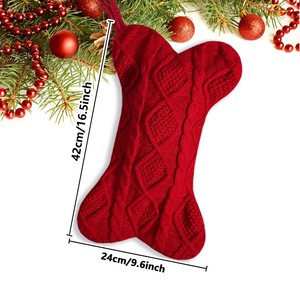 Personalized Embroidered Pet <b>Stocking</b> <b>Dog</b> Bone Holiday <b>Christmas</b> <b>Stockings</b> with Name - Product Image 3