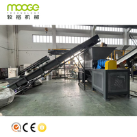 Déchiqueteuse à double arbre pour bouteilles et fûts en plastique PP, PE, HDPE, ABS, et barils creux IBC, avec contrôle automatique PLC, pour recyclage intensif