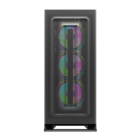 Nouveau design E-ATX bureau de jeu rvb panoramique en verre trempé boîtier d'ordinateur et tour en verre trempé pleines tours