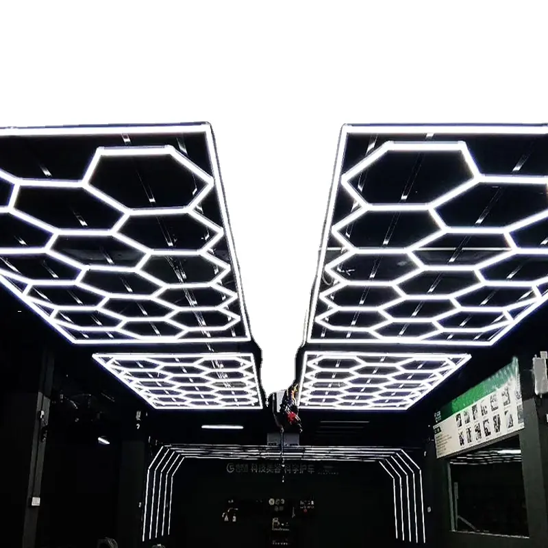 Luces LED hexagonales de trabajo, para lavado de coches