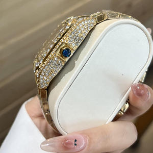 2026 Hot Selling Full Diamond <b>Men</b> Quartz <b>Watches</b> Classic Square <b>Watch</b> <b>for</b> <b>Men</b> Iced Out <b>Watch</b> with Original <b>Box</b> - Product Image 2