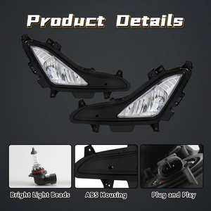 Nouveaux articles OEM : Phare antibrouillard avec support en plastique pour Hyundai Elantra 2014 2015 2016, phare halogène, <span class=keywords><strong>lampe</strong></span> de conduite - Product Image 2