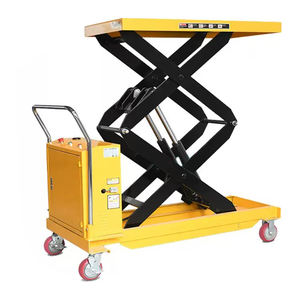 Carretilla elevadora semieléctrica uni-silenciosa de 1000KG, elevador de tijera de alta resistencia, nueva bomba de Motor, mesas elevadoras de acero para motor DPS1000 - Product Image 3