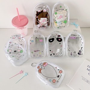 Bolsa de muñeca de Pvc llavero transparente caja de almacenamiento de muñecas accesorios Mini bolsa de lujo para muñeca bolsas de <span class=keywords><strong>maquillaje</strong></span> transparente llaveros encanto regalos mujeres - Product Image 1