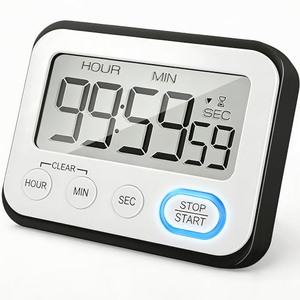 <b>Digital</b> Kitchen Timer Magnetic Loud Alarm <b>Clock</b>, Large LCD Screen Silent / Beeping Multi-Function - Product Image 1