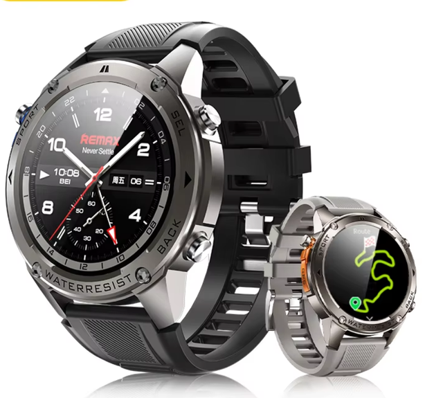 WATCH 18 Outdoor Military-Grade GPS 1.43" Touchscreen 500mAh Battery 100+ Workout Modes Diving Ready Smart Watch