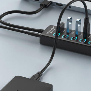 6 Ports 24W Powered <b>USB</b> 3.0 <b>Hub</b> Splitter with 4 High Speed 5Gbps Data Ports and 2 Fast Charging Ports Multi Port <b>USB</b> Expander - Product Image 5