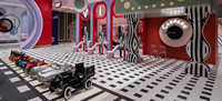 Aire de jeux intérieure douce aux couleurs pastel, petit centre de jeux pour enfants, piscine à balles, piscine à sable, maison de jeu de rôle pour enfants d'âge préscolaire, café