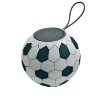Altavoz Bluetooth con Forma de Balón de Fútbol, Luz RGB Portátil, Radio FM para Fanáticos del Deporte, Decoración del Hogar, Regalo