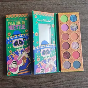 2022 New Arrival holloween 12 colors Harley quinn Long Lasting high pigment eyeshadow manufacturers sombra de ojos
