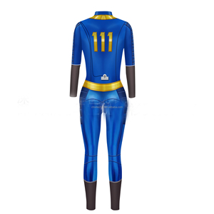 Disfraz de una pieza con temática de videojuegos - <span class=keywords><strong>Fallout</strong></span> <span class=keywords><strong>4</strong></span> Shelter Azul Unisex para Halloween - Product Image 4