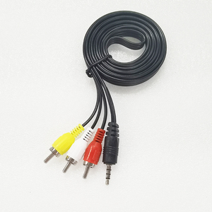 สายเคเบิล AUX แบบกำหนดเอง ขนาด 3.5 มม. 1/8" <span class=keywords><strong>TRRS</strong></span> เป็น 3 หัว <span class=keywords><strong>RCA</strong></span> ตัวผู้ สำหรับทีวี MP3 แท็บเล็ต ลำโพง โฮมเธียเตอร์ - Product Image 4