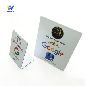 Carte de visite numérique programmable en PVC, plastique, acrylique, <span class=keywords><strong>Facebook</strong></span>, Tiktok, médias sociaux, commentaires Google, support NFC - Product Image 2