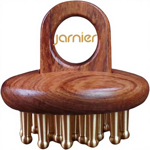 <span class=keywords><strong>Masajeador</strong></span> Manual de Maderoterapia con Función Musical, Cabezal de Cobre de 28 Dientes, Cepillo de Presión Meridiana para Alivio del Estrés en Cuello y Cuerpo - Product Image 1