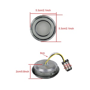 Đèn xi nhan trước LED 1157, kính khói 2 inch <span class=keywords><strong>d</strong></span>ành cho Harley Softail Touring Dyna Fat Boy Sportster Road King, đèn chiếu - Product Image 5