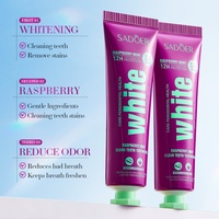 SADOER Dentifrice Blanchissant Menthe Jasmin Sans Fluorure Nettoyage Profond Haleine Fraîche Dents Sensibles Soin à Domicile 30g Vente en Gros