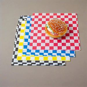 High Quality Resable Sandwich Burger <b>Wax</b> Wrap <b>Paper</b> Custom Logo Greaseproof Hamburger Food Grade Packaging <b>Paper</b> - Product Image 4