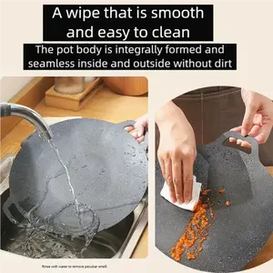 <span class=keywords><strong>Plaque</strong></span> <span class=keywords><strong>de</strong></span> <span class=keywords><strong>cuisson</strong></span> BBQ extérieure 34 cm <span class=keywords><strong>en</strong></span> acier au carbone antiadhésive avec fond <span class=keywords><strong>en</strong></span> <span class=keywords><strong>fonte</strong></span>, pour rôtir, compatible gaz et induction, idéale pour Samgyupsal - Product Image 5