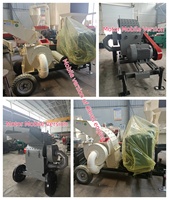 Broyeur de bois motorisé multifonctionnel 380V 2T/H pour branches, paille, écorces, coques de noix de coco et déchets agricoles