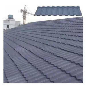 Factory Wholesale Traditional Design Colorful Stone Coated Metal Steel Roofing Sheet Aluminum Roof Tile for Building and Hotel